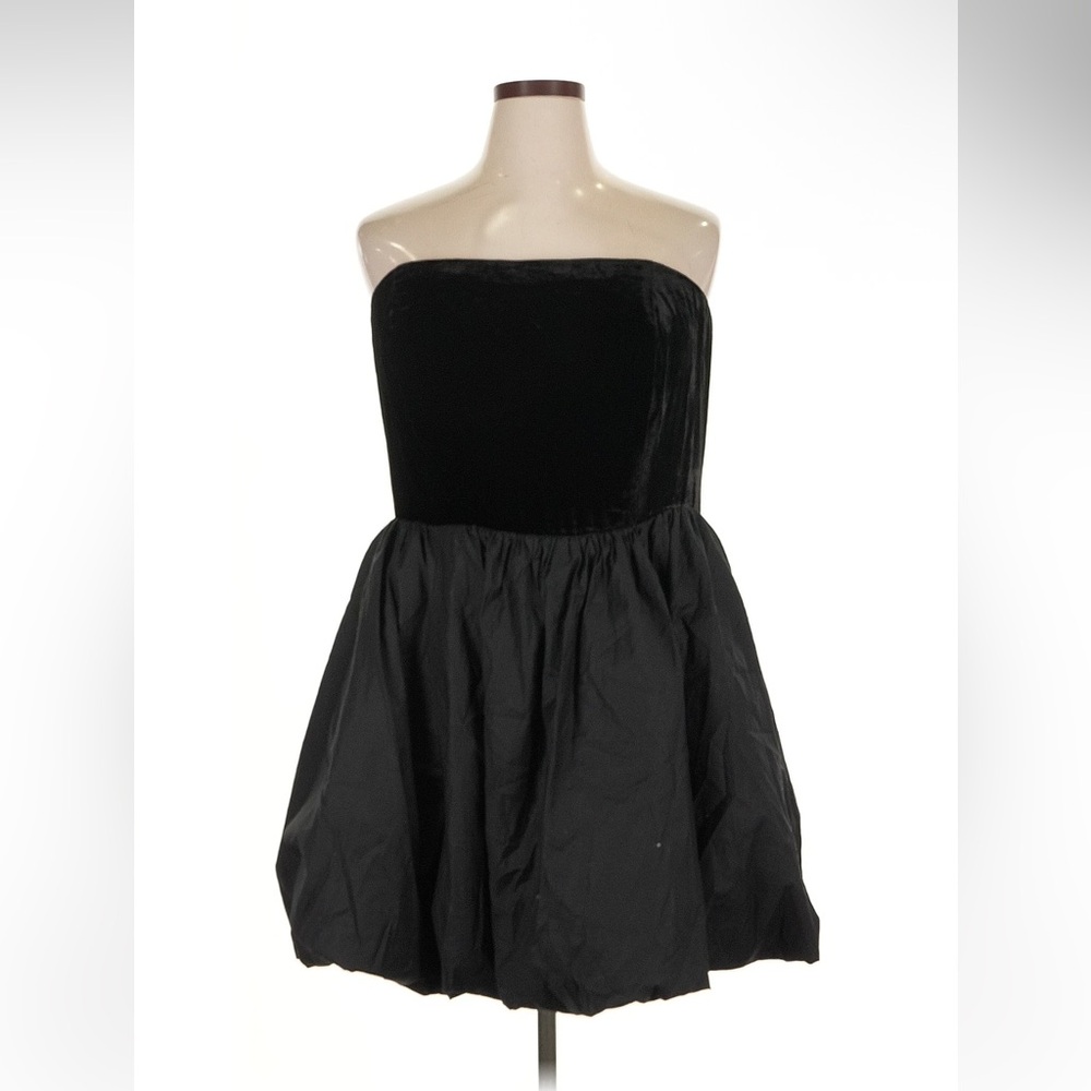 Reformation Black St. Louis Velvet Mini Dress - Picture 7 of 8